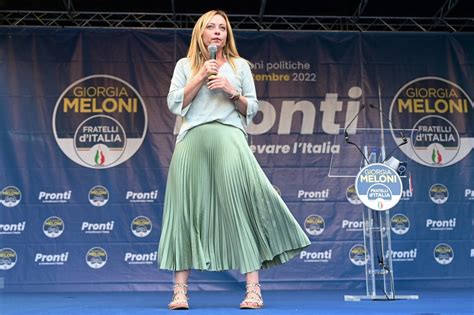 giorgia meloni gonna|Giorgia Meloni: One year at the helm of Italys most。